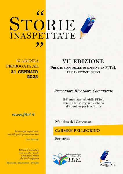 Premio nazionale di narrativa STORIE INASPETTATE